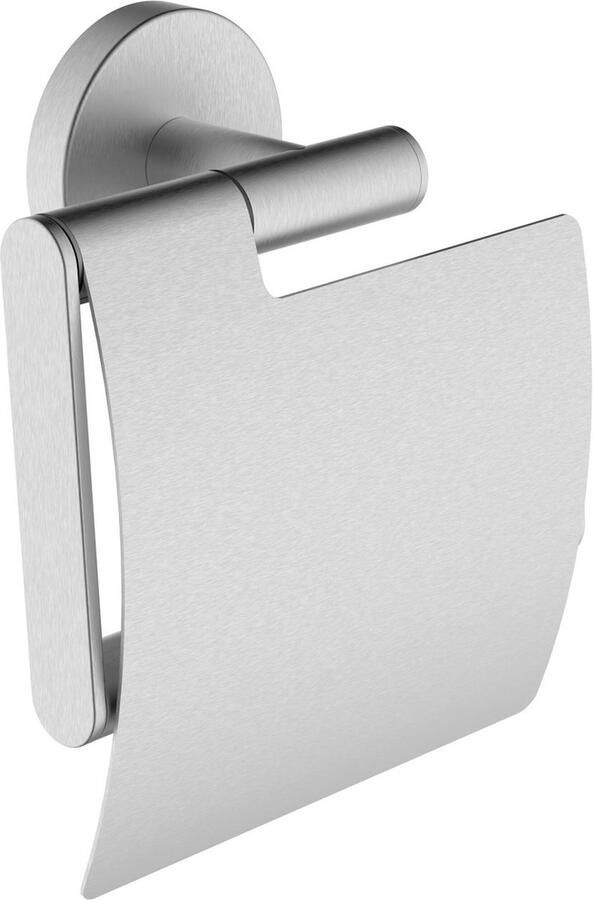 Saqu Nemo WC Rolhouder met Klep 12 8x5 6x14 2 cm RVS Toiletrolhouder WC Papier Houder