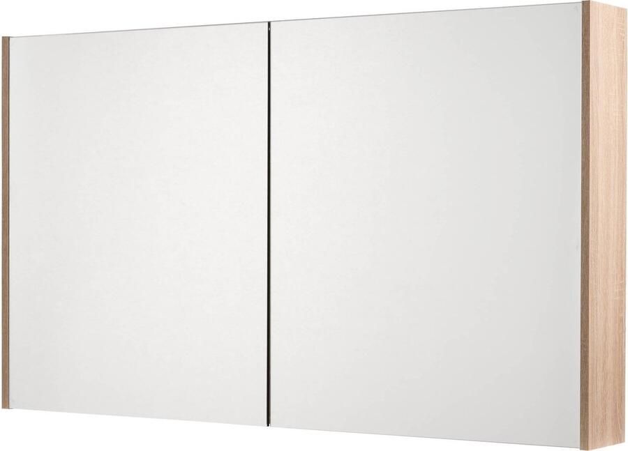 Saqu Salto Spiegelkast 120x70x14 cm Eiken Spiegel Badkamerkast