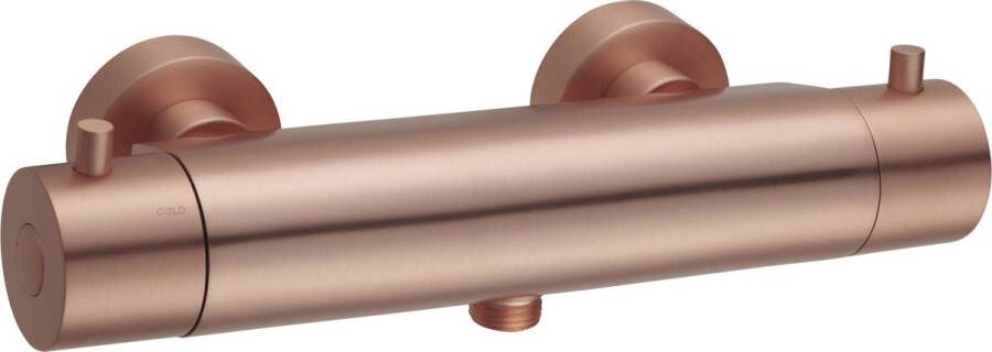 Saqu Shine Thermostatische Douchekraan 15 cm met Cooled Body Koper Thermostaatkraan