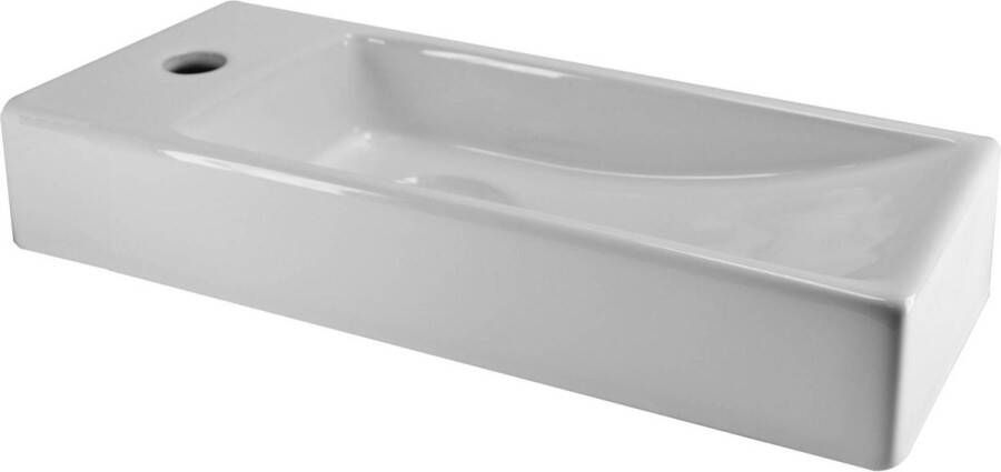 Saqu Soon fontein links 38x14x8cm wit