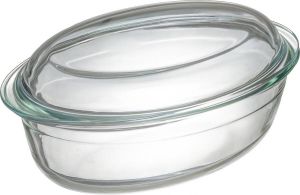 Sareva Ovenschaal Met Deksel Ovaal 32 X 20 X 14 Cm 4 Liter