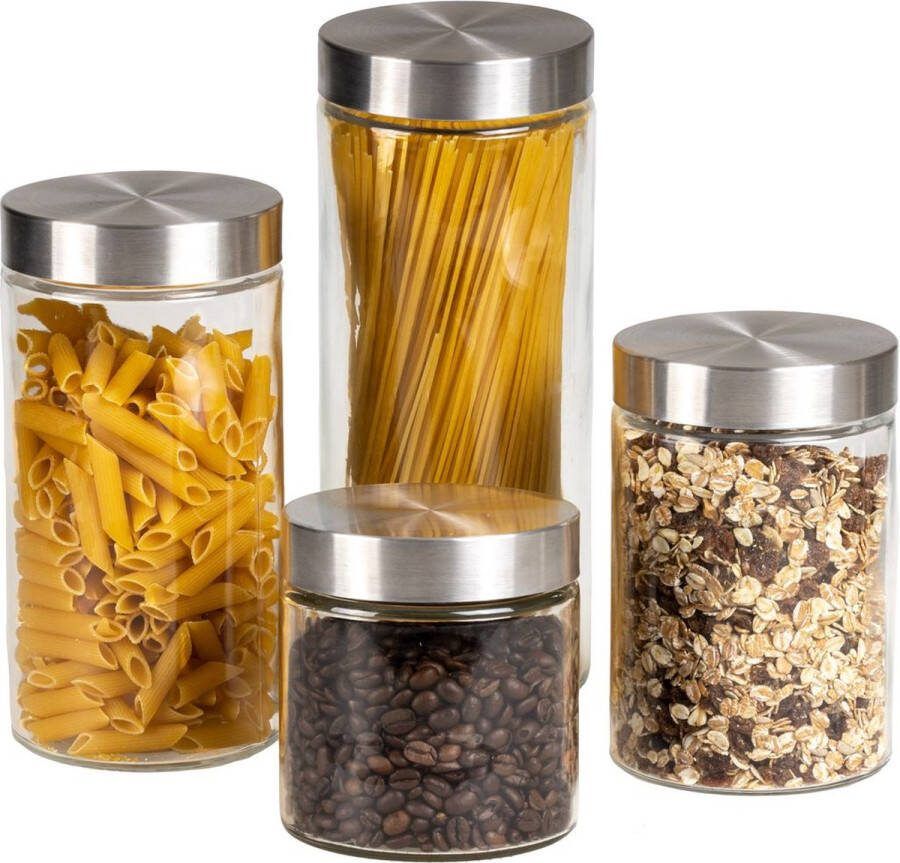 Cookinglife Voorraadpotten Set 4-Delig