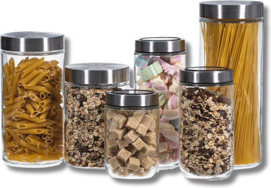 Cookinglife Voorraadpotten Set 6-Delig