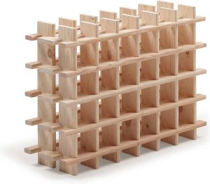 Sareva Wijnrek Rioja Uitbreidbaar 75 X 22 X 54 Cm 24 Flessen Massief Grenenhout