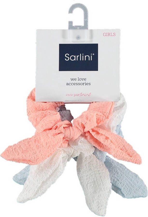 Sarlini Scrunchies Girls 3-pack Roze Blauw One Size