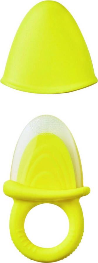 Saro bijtring ijsje 10 cm siliconen geel