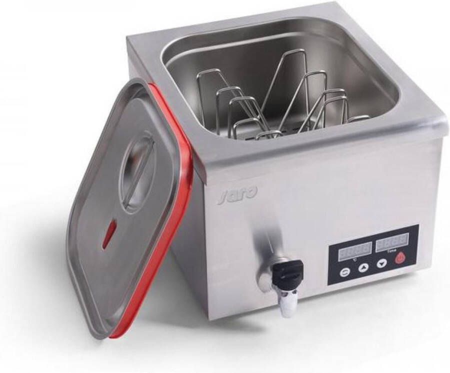 Saro Sous-Vide koker instelbare tijd en temperatuur niveau raster 2 3 GN 2 jaar garantie professioneel model RIVOLI