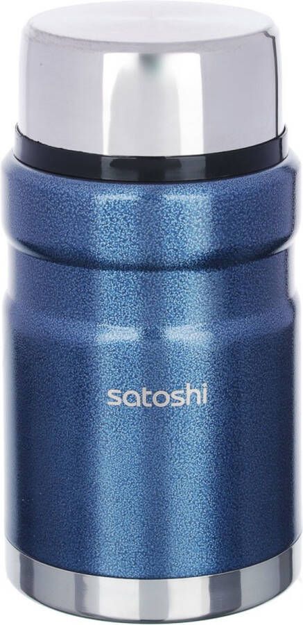 Satoshi Thermosfles 0 7 L Heavy Duty Travel Mug Dubbel Wandig Brede Hals Blauw