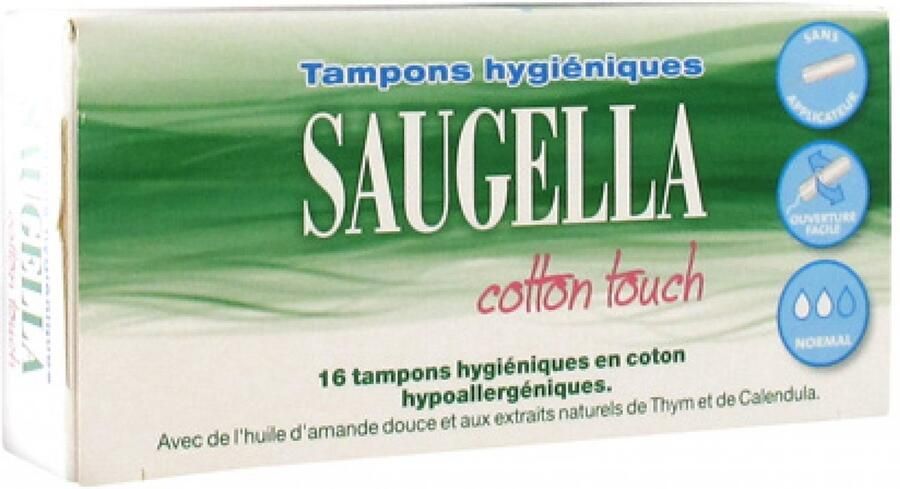 Saugella Cotton Touch 16 Regelmatige Hygiënische Tampons