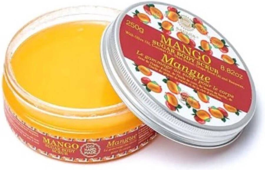Saules Fabrika Saules-sugar body scrub mango-100% handmade-scrub-doucheverzorging