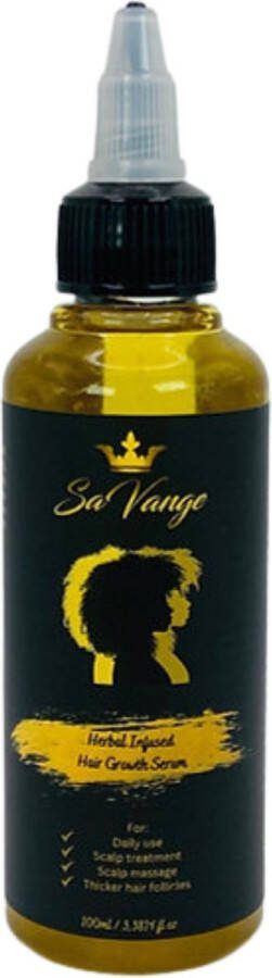 Savange Herbal infused hair growth serum Haarolie 100ml Haarserum Rosemarijn Olie Hoofdhuid Kruiden Doordrenkt Haarolie Rosemary Oil HaarGroei