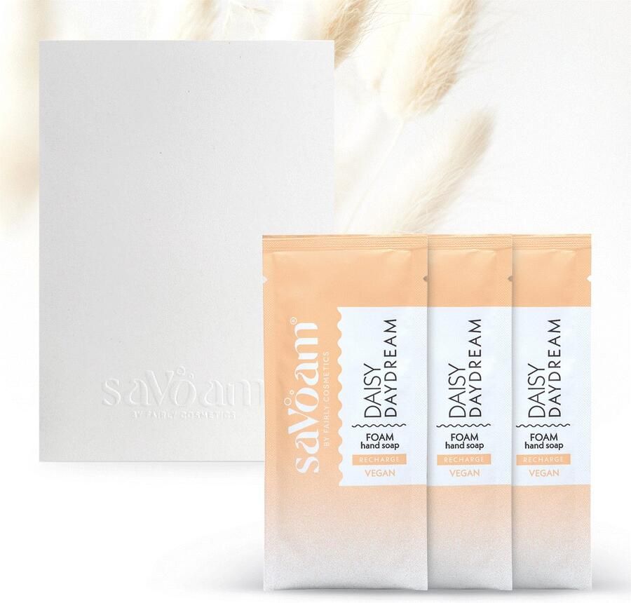 SaVoam refill Daisy Daydream Schuimende Handzeep Navulling 3 x 27.3 gram Vegan Duurzaam Hydraterend