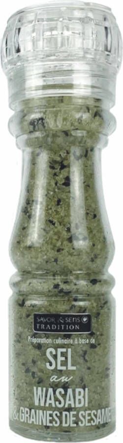 Savor & Sens Zoutmolen Peper- en zoutstel Wasabi & Sesamzaad Zoutmolen 135 gram