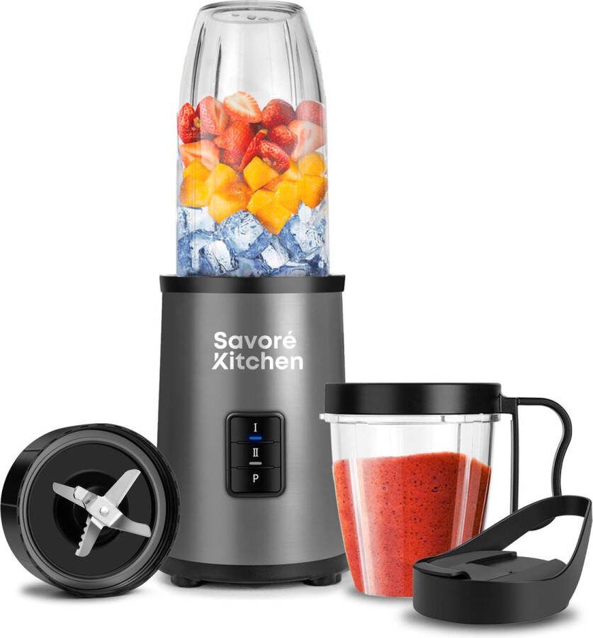 Savoré Kitchen Blender Pro+ NutriPower Blender to Go Smoothie Maker 2 Bekers