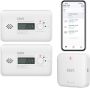 SAVS LinkSmart Slimme bundel 2 C10-W Koolmonoxidemelders en G10 Base Station Werkt via app WiFi gateway Draadloos RF koppelbaar CO melder Smart home - Thumbnail 1