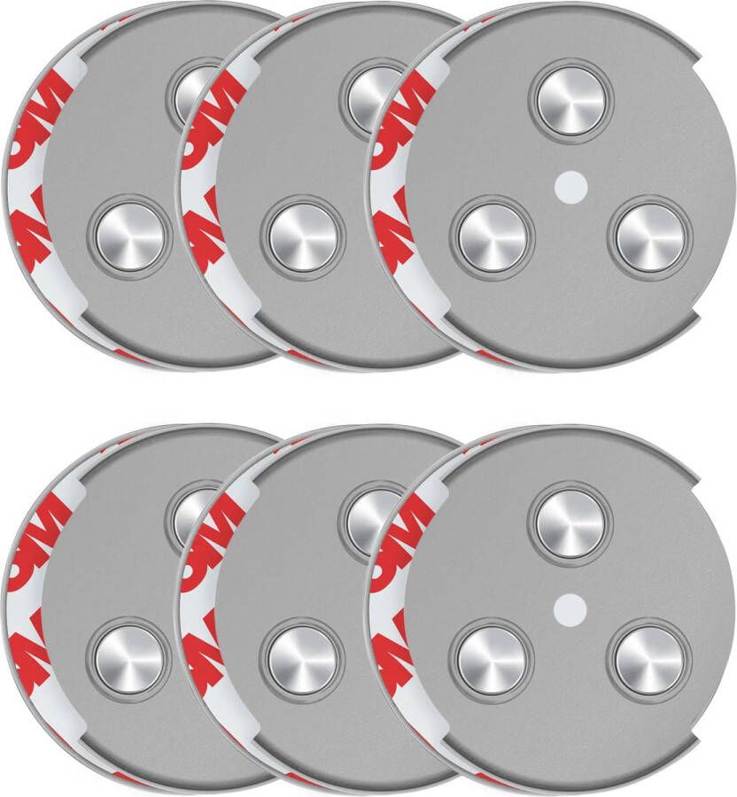 Savs Saves Lifes SAVS RMAX-45 magnetische montageset voor rookmelders 45 mm 6 stuks Rookmelder bevestiging magneet Magneetbevestiging Montagekit