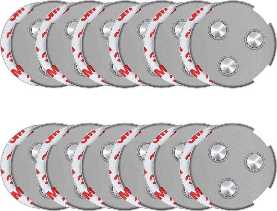 Savs Saves Lifes SAVS RMAX-60 magnetische montageset voor rookmelders 60 mm 12 stuks Rookmelder bevestiging magneet Magneetbevestiging Montagekit