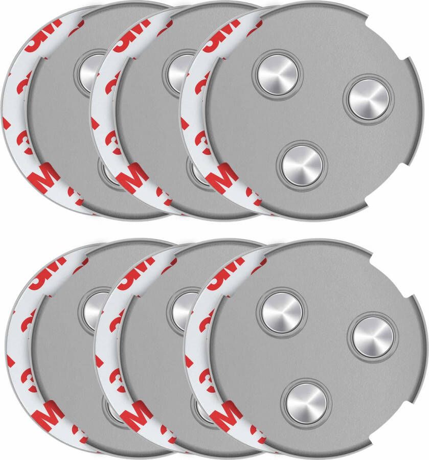 Savs Saves Lifes SAVS RMAX-60 magnetische montageset voor rookmelders 60 mm 6 stuks Rookmelder bevestiging magneet Magneetbevestiging Montagekit