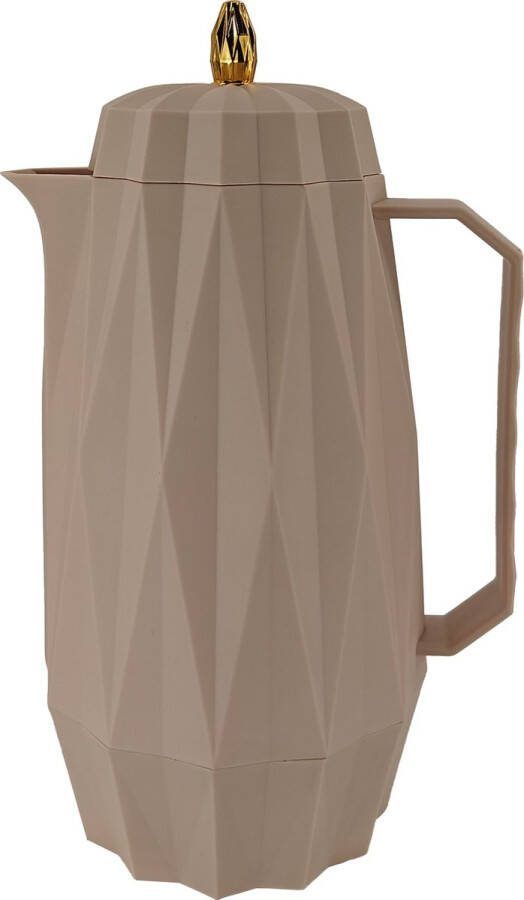 SB Line Thermoskan met glazen binnenfles 1l Licht Beige