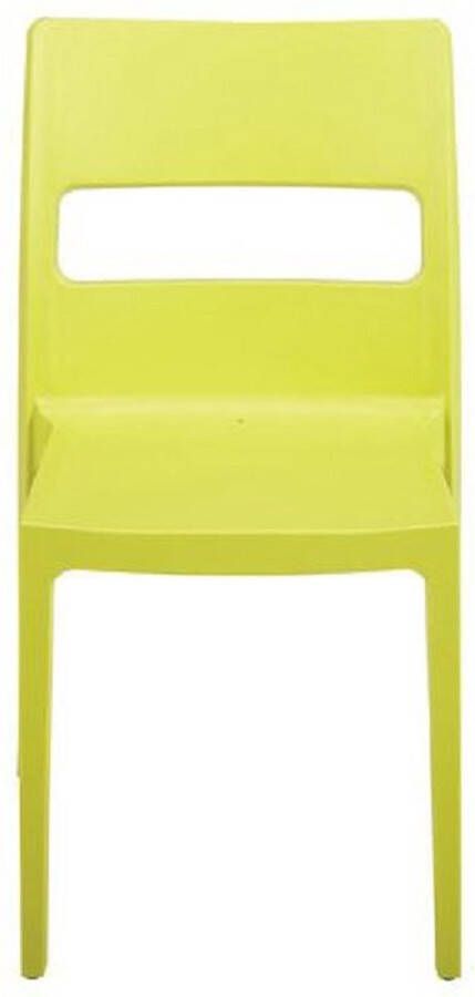 S•CAB Designstoel terrasstoel campingstoel SAI in geel van het Italiaanse . Verpakt per 6 stuks en 5 jaar garantie!