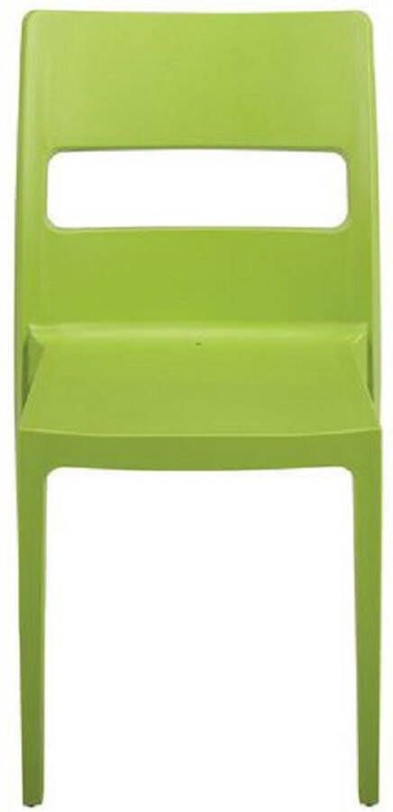 S•CAB Designstoel terrasstoel campingstoel SAI in lichtgroen van het Italiaanse . Verpakt per 6 stuks en 5 jaar garantie!