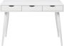 Bendt Bureau sidetable 'Märta' 110 x 50cm met 3 laden kleur wit wit - Thumbnail 1