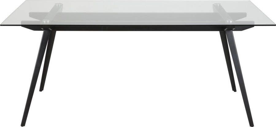 Leen Bakker Eetkamertafel Billum transparant 90x180x75 cm