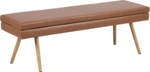Leen Bakker Bankje Uppsala cognac 47 5x140x40 5 cm