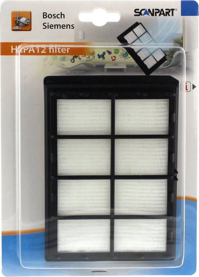 Scanpart HEPA stofzuiger filter H12 Geschikt voor Bosch Siemens BBZ8SF1 FA0500 Alternatief