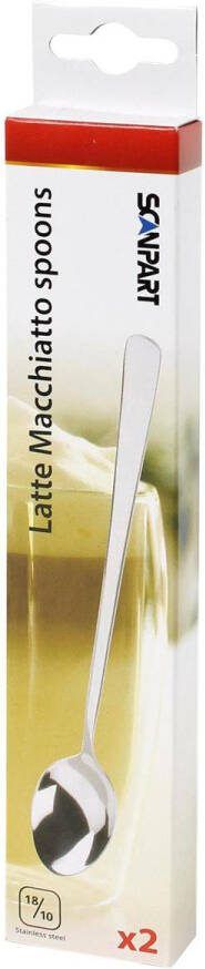 Scanpart Latte Macchiato lepels 18 10 roestvrijstaal 2 stuks