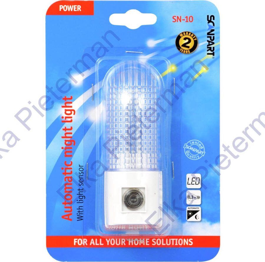 Scanpart LED nachtlamp + lichtsensor