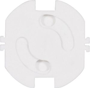 Scanpart stopcontact beveiliging Geschikt voor geaarde en ongeaarde stopcontacten Wit 5 stuks