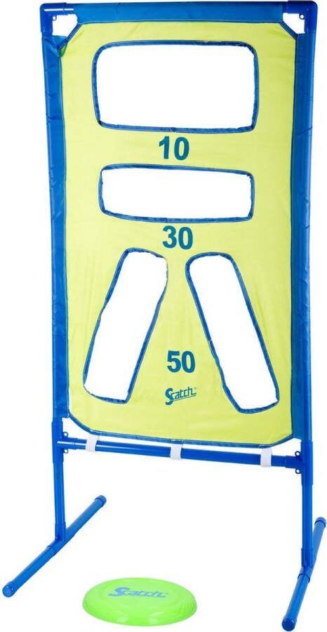 Scatch Frisbee Buitenspeelgoed Incl. Frisbee en Doel 111 x 5 6 x 43 CM Kinderen vanaf 6 Jaar Blauw Groen
