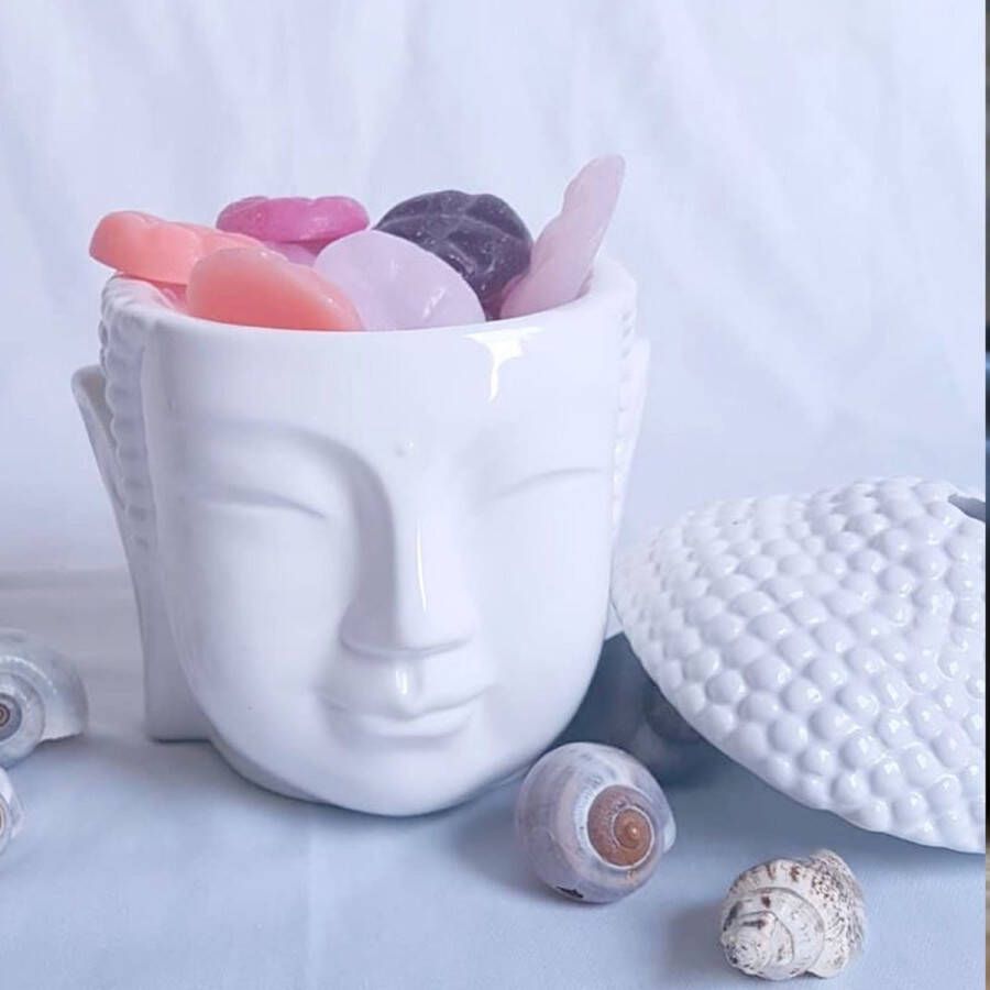 Scentchips Buddha Hoofd Wit waxbrander geurbrander