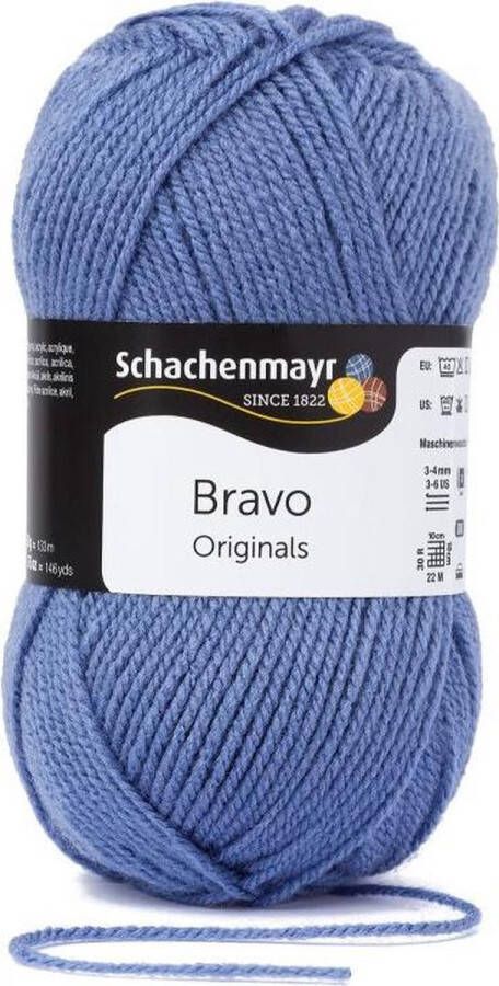 Schachenmayr Bravo Wol 50 gram Blauw