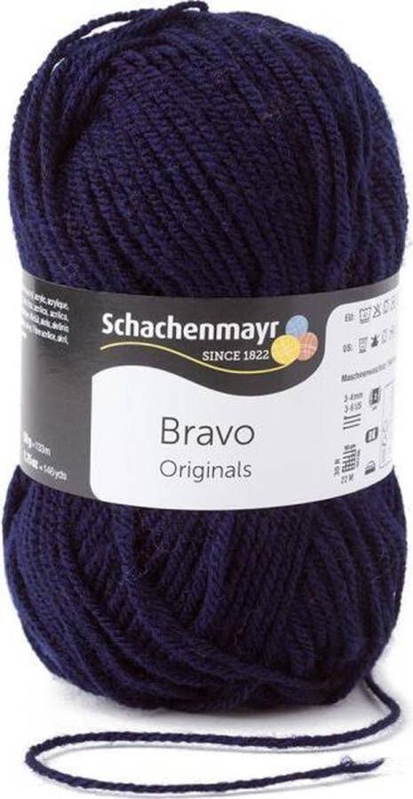 Schachenmayr Bravo Wol 50 gram Donkerblauw