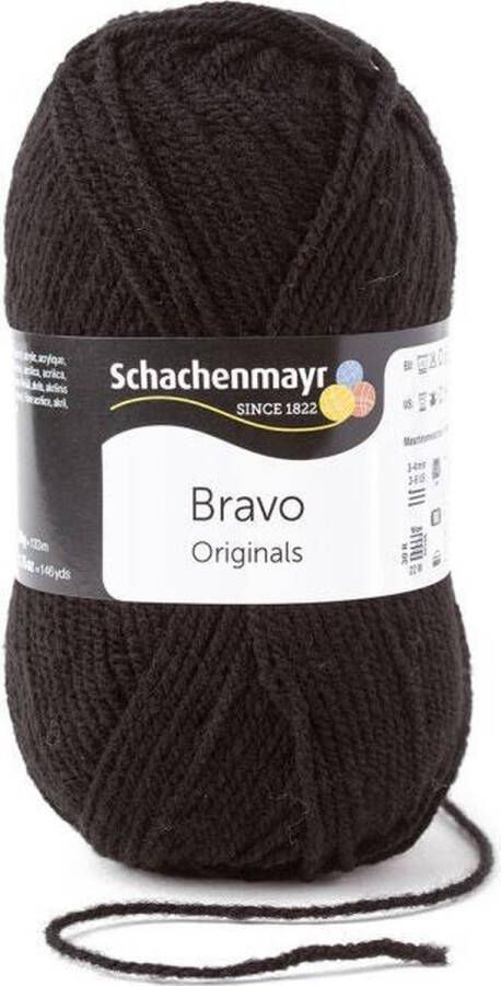 Schachenmayr Bravo Wol 50 gram Donkerbruin