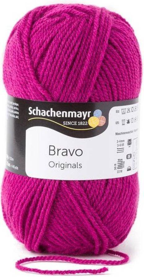 Schachenmayr Bravo Wol 50 gram Donkerroze
