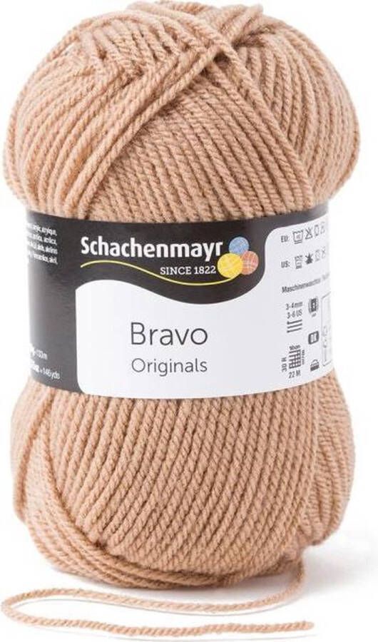 Schachenmayr Bravo Wol 50 gram Lichtbruin