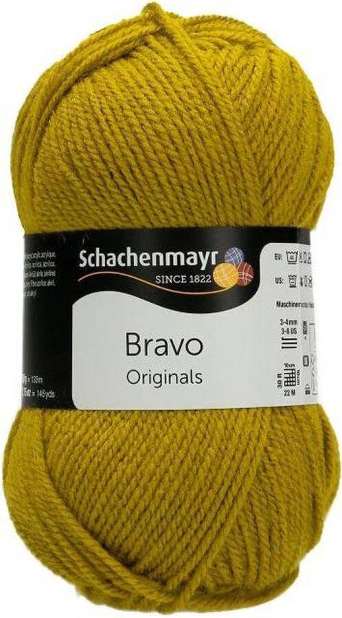 Schachenmayr Bravo Wol 50 gram Mostergeel