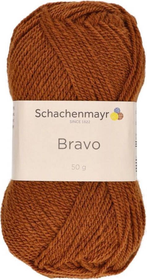 Schachenmayr Bravo Wol 50 gram Oranje Bruin