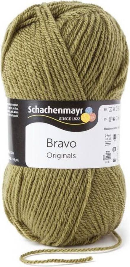 Schachenmayr Bravo Wol 50 gram Zacht Legergroen