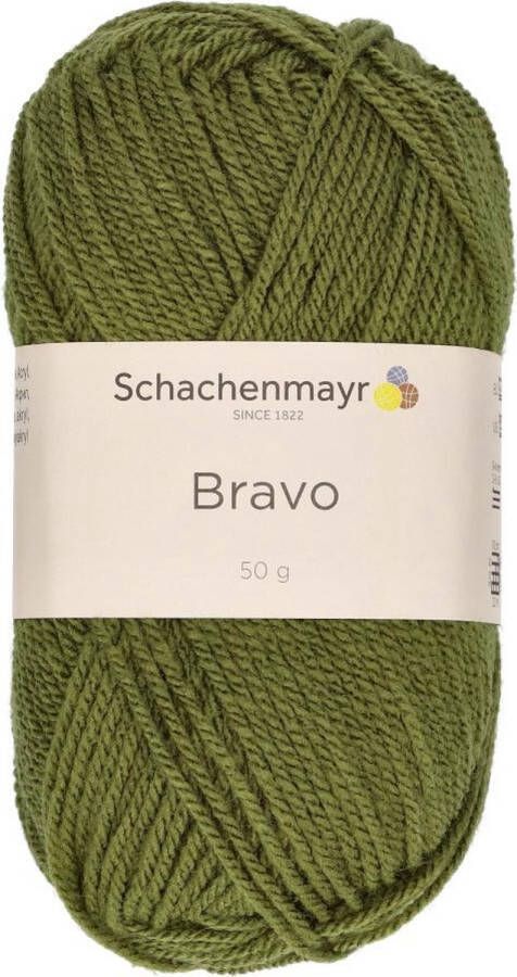 Schachenmayr Bravo Wol 50 gram Zacht Legergroen