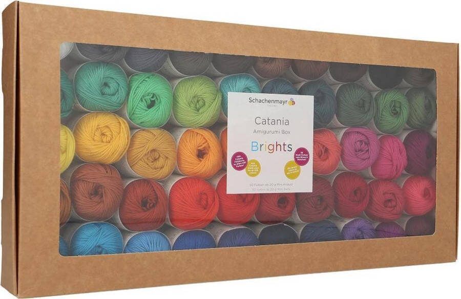 Scheepjes Catona Schachenmayr Catania Amigurumi box 50 x 20 gram Bright Colors haakpakket