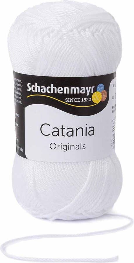 Schachenmayr Catania Katoen 106 Wit
