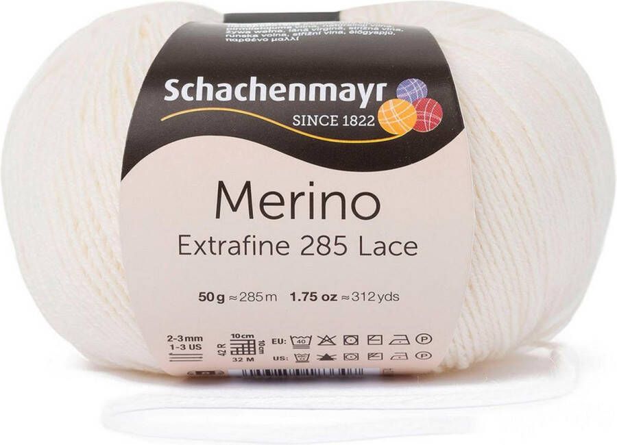 Schachenmayr Nomotta Breiwol Schachenmayr Merino Extrafine 285 Lace Nr 00502