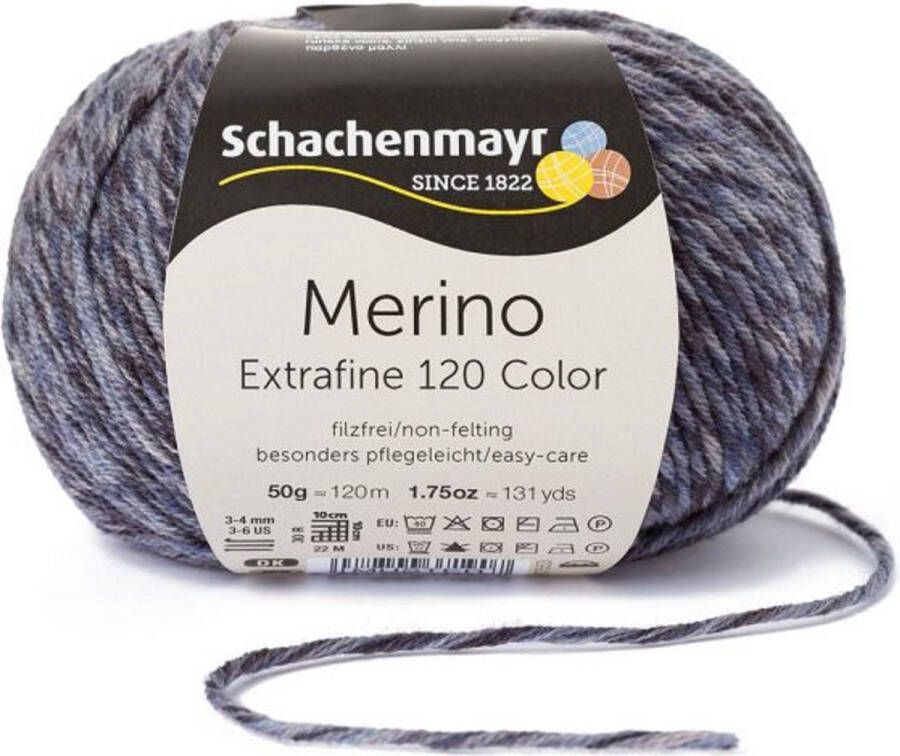 Schachenmayr Nomotta Breiwol Schachenmayr Merino Extrafine Color 120 Nr 00496