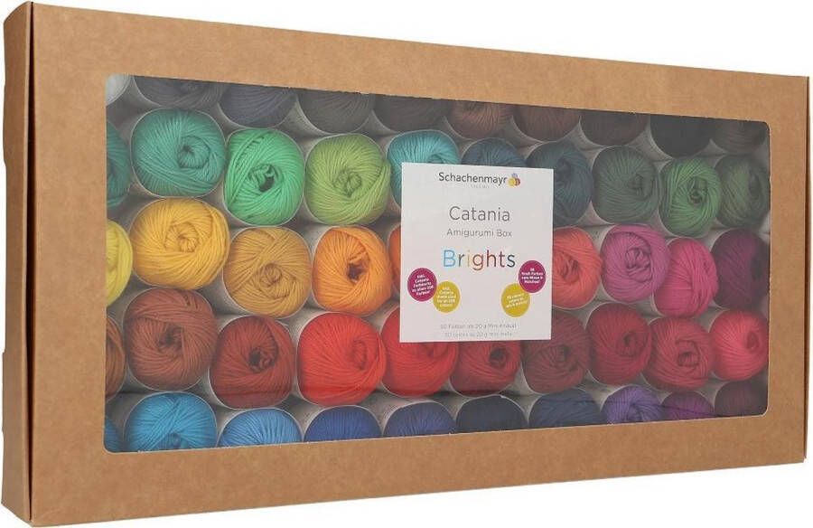 Schachenmayr Catania Amigurumi box 50 x 20 gram Bright Colors haakpakket