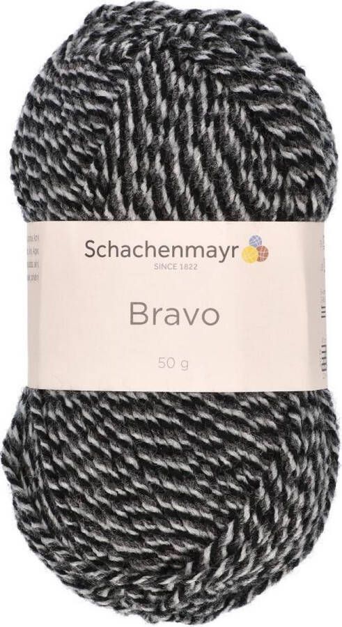 Schachenmayr SMC Bravo 50 gram Wit Grijs zwarr