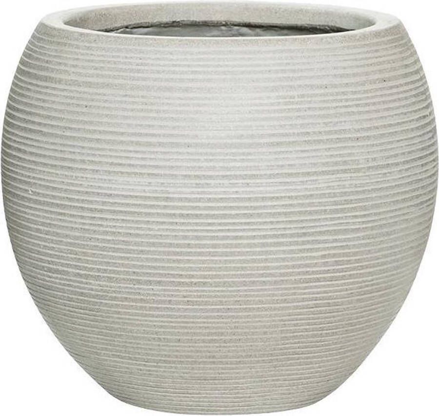 Pottery Pots Pot Ridged Horizontal Abby M Cement 35x30 cm ronde